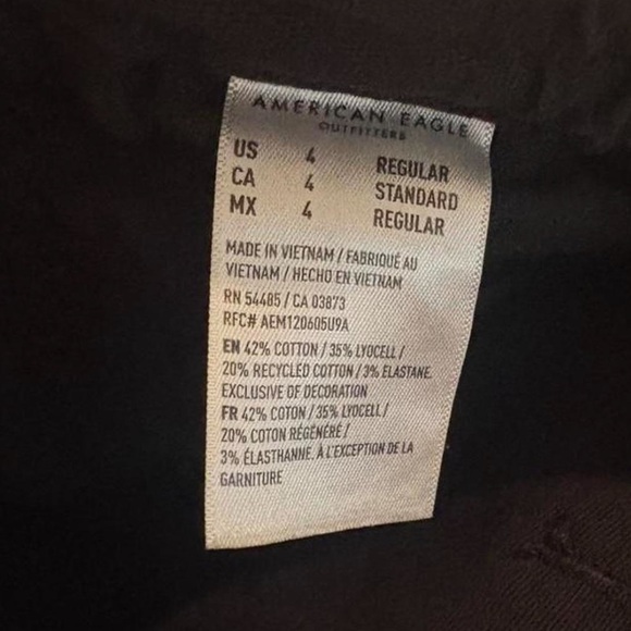 American Eagle Outfitters Black Cargo Pants - Picture 3 of 4